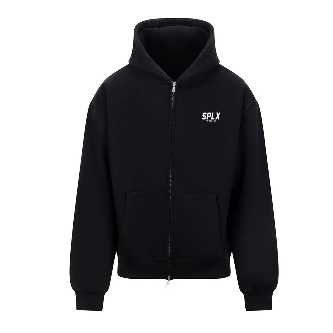 SPLX Essentials Zip-Up Hoodie 440gsm (Black)